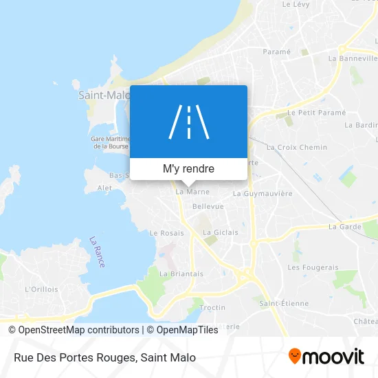 Rue Des Portes Rouges plan