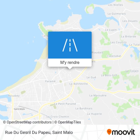 Rue Du Gesril Du Papeu plan