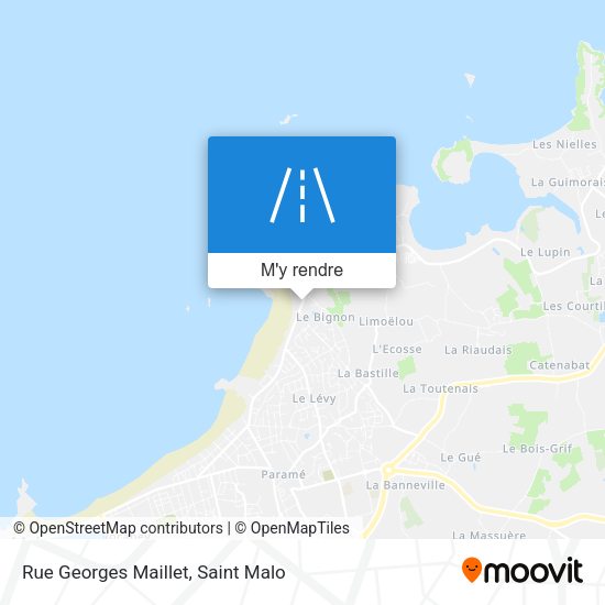 Rue Georges Maillet plan