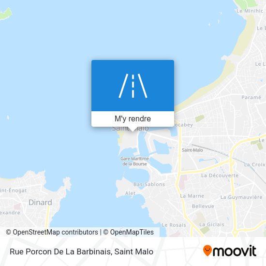 Rue Porcon De La Barbinais plan