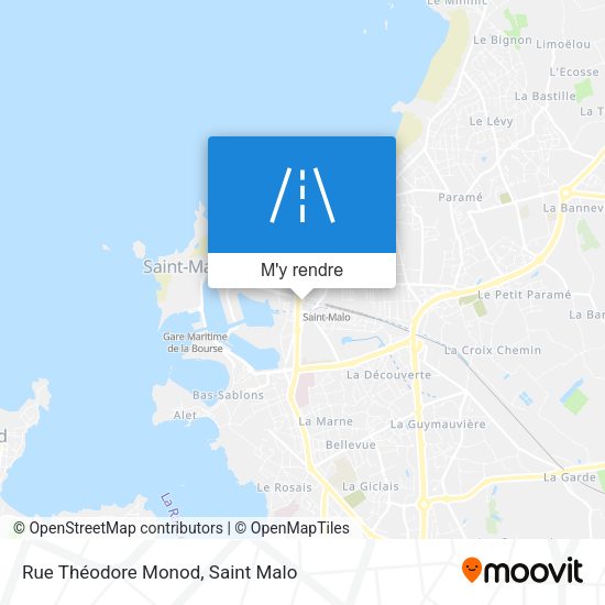 Rue Théodore Monod plan