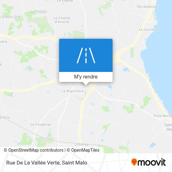 Rue De La Vallée Verte plan