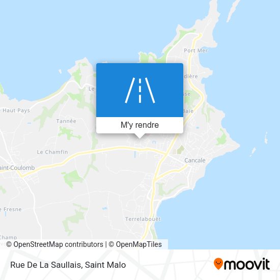Rue De La Saullais plan