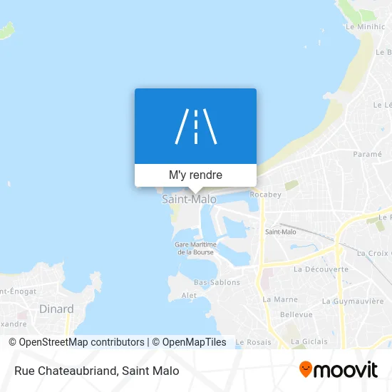 Rue Chateaubriand plan