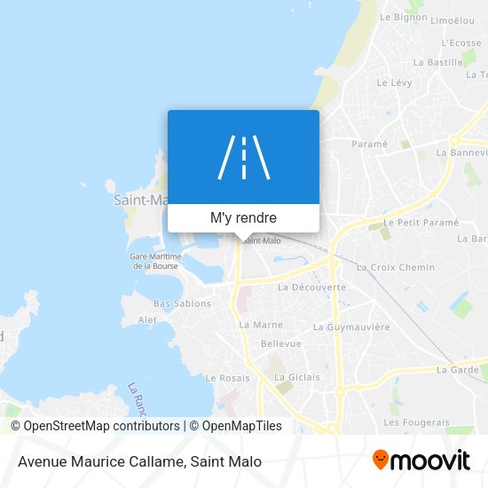 Avenue Maurice Callame plan