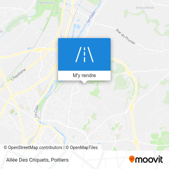 Allée Des Criquets plan