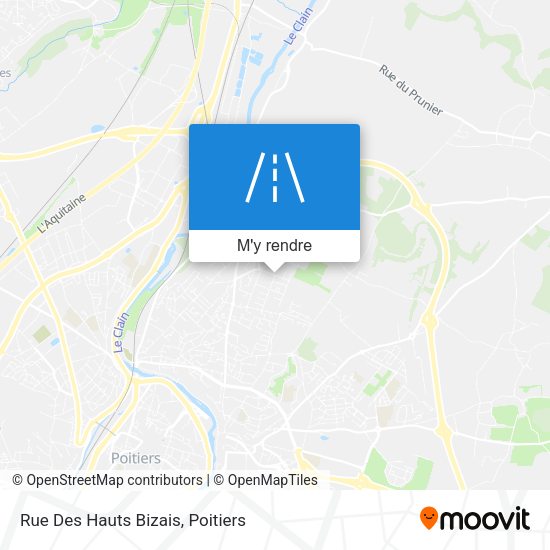 Rue Des Hauts Bizais plan