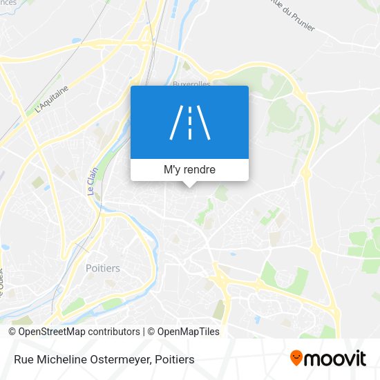 Rue Micheline Ostermeyer plan