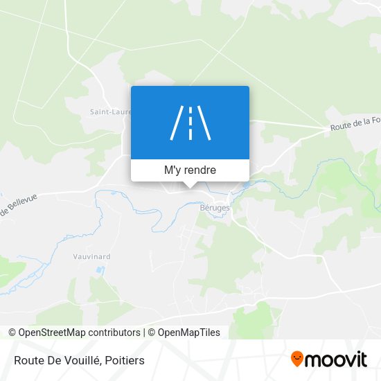 Route De Vouillé plan
