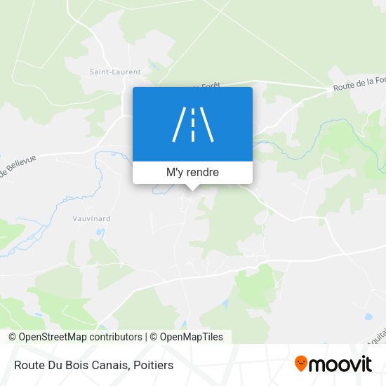 Route Du Bois Canais plan