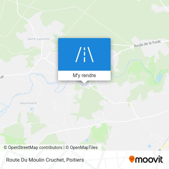 Route Du Moulin Cruchet plan