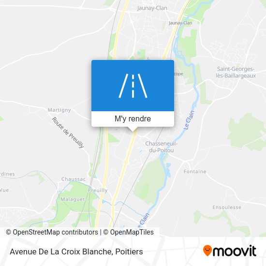 Avenue De La Croix Blanche plan
