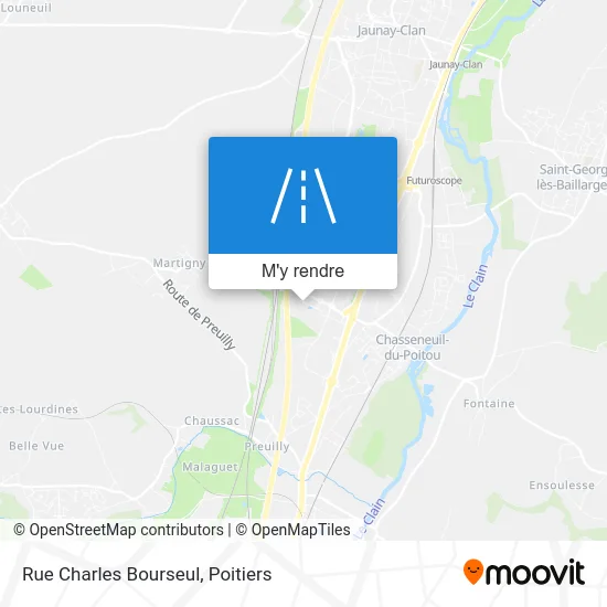 Rue Charles Bourseul plan