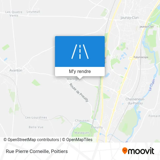 Rue Pierre Corneille plan