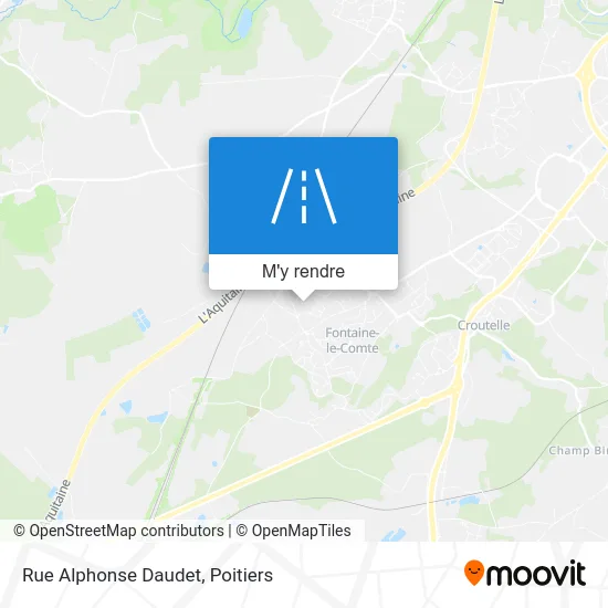 Rue Alphonse Daudet plan