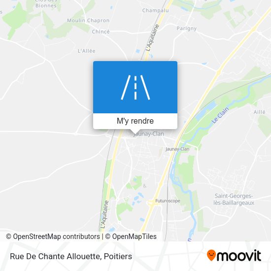 Rue De Chante Allouette plan