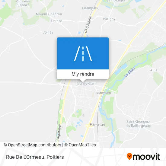 Rue De L'Ormeau plan