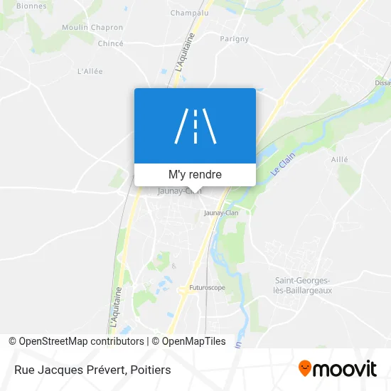 Rue Jacques Prévert plan