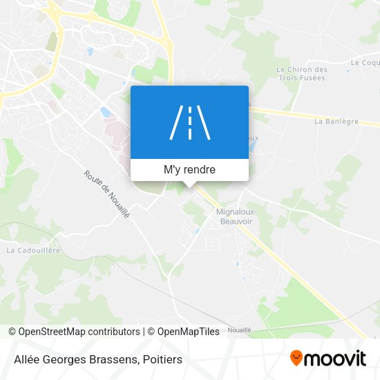 Allée Georges Brassens plan