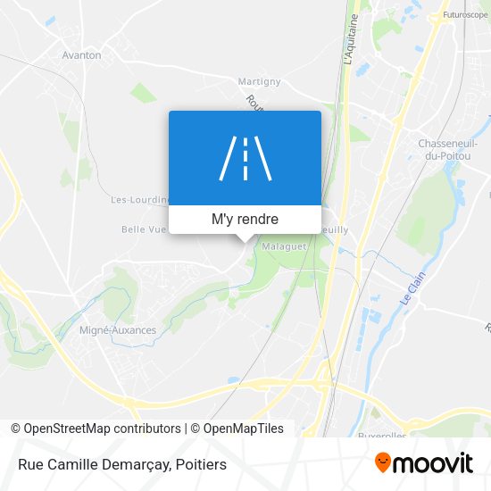 Rue Camille Demarçay plan