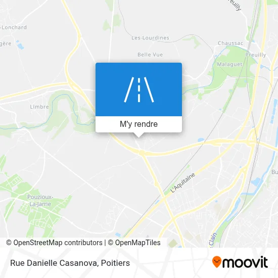 Rue Danielle Casanova plan