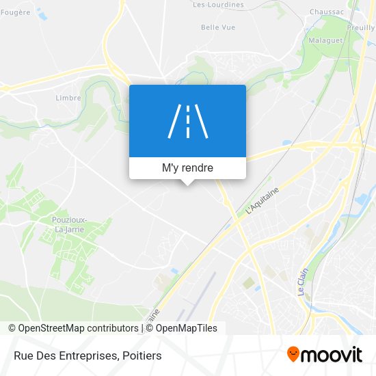 Rue Des Entreprises plan