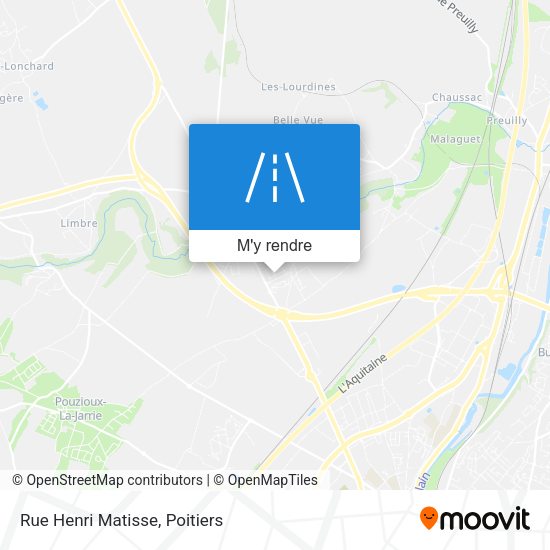 Rue Henri Matisse plan