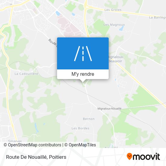 Route De Nouaillé plan