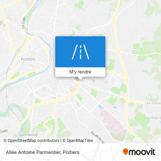 Allée Antoine Parmentier plan