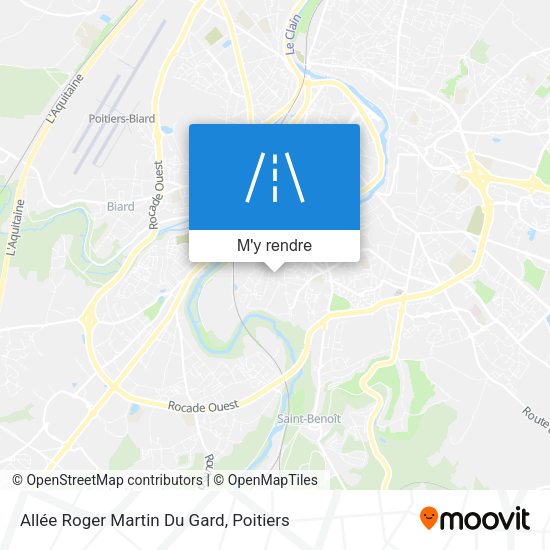 Allée Roger Martin Du Gard plan