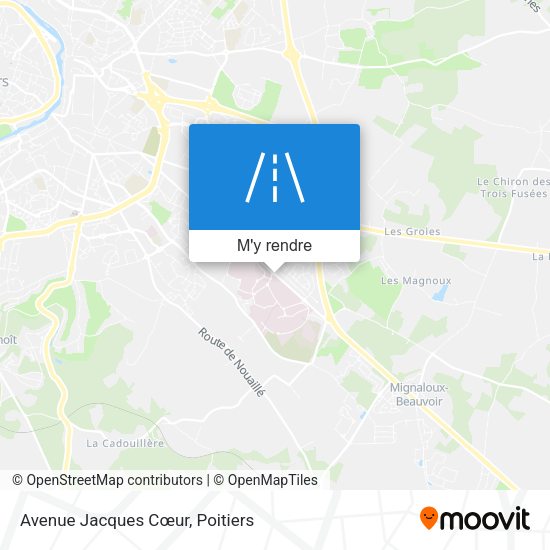 Avenue Jacques Cœur plan