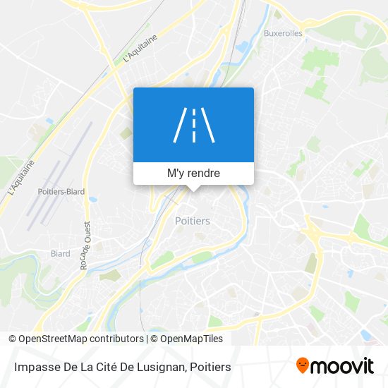 Impasse De La Cité De Lusignan plan