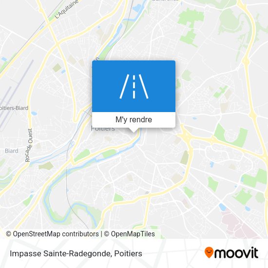 Impasse Sainte-Radegonde plan