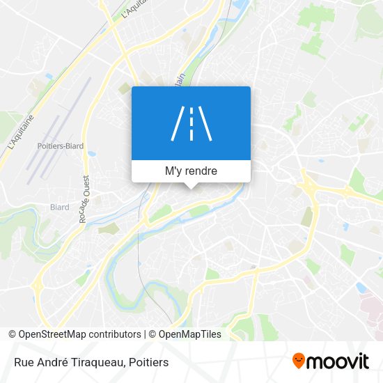 Rue André Tiraqueau plan