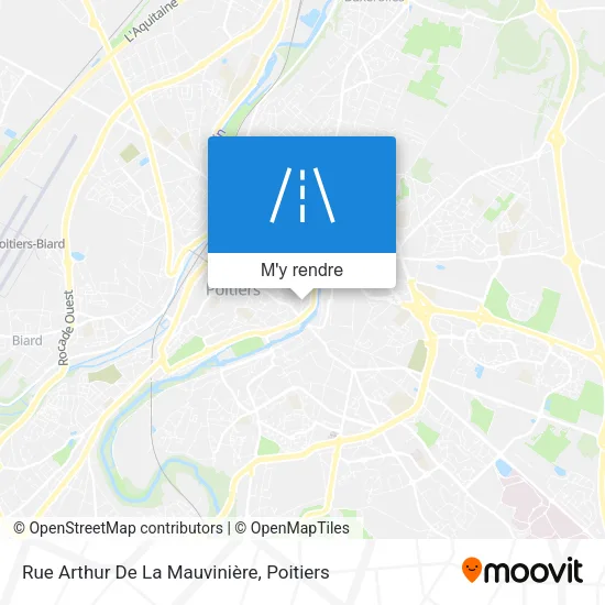 Rue Arthur De La Mauvinière plan