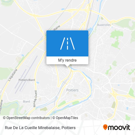 Rue De La Cueille Mirebalaise plan