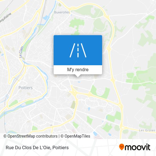 Rue Du Clos De L'Oie plan