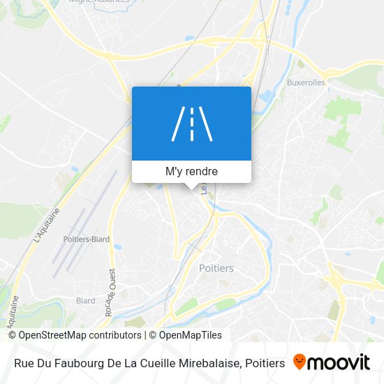 Rue Du Faubourg De La Cueille Mirebalaise plan