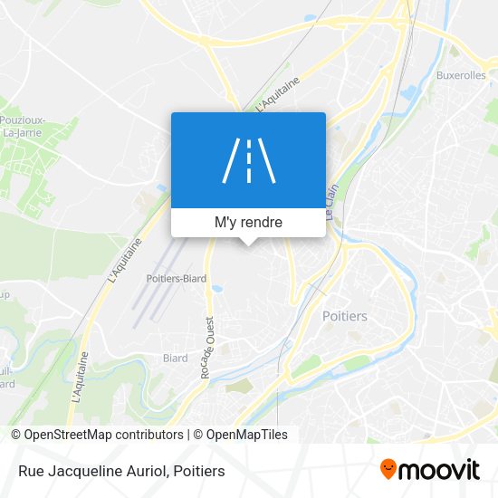 Rue Jacqueline Auriol plan