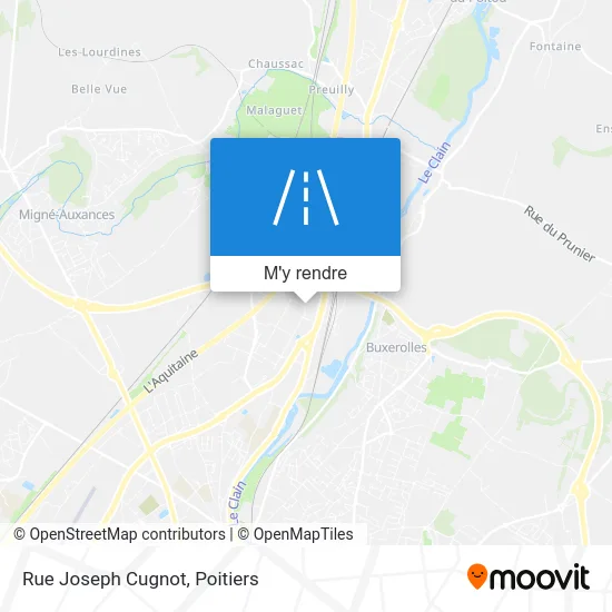 Rue Joseph Cugnot plan