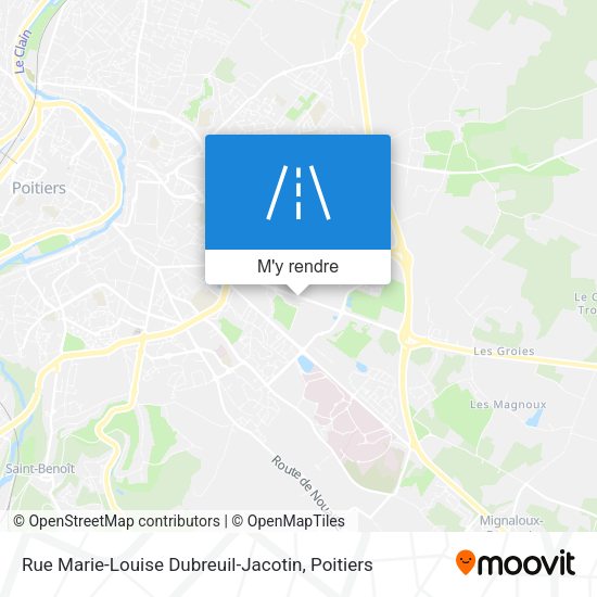Rue Marie-Louise Dubreuil-Jacotin plan
