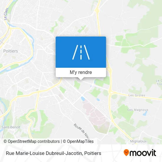 Rue Marie-Louise Dubreuil-Jacotin plan