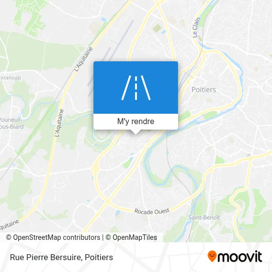 Rue Pierre Bersuire plan