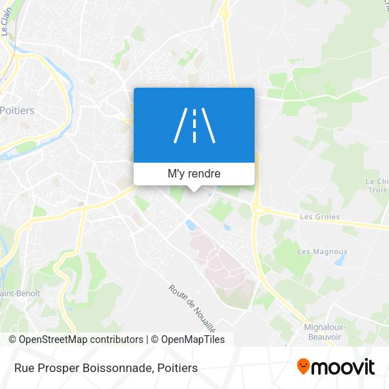 Rue Prosper Boissonnade plan