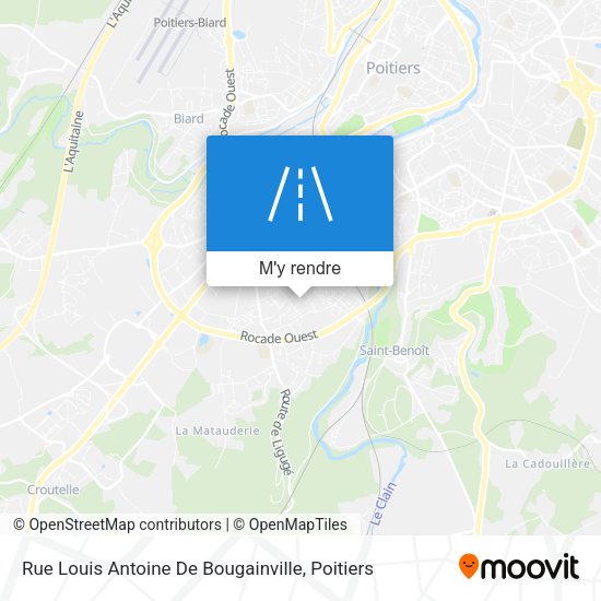 Rue Louis Antoine De Bougainville plan