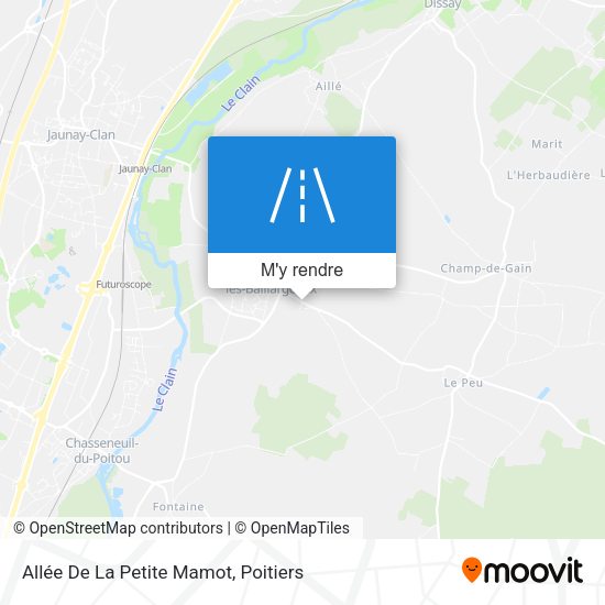 Allée De La Petite Mamot plan