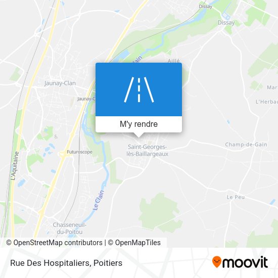 Rue Des Hospitaliers plan