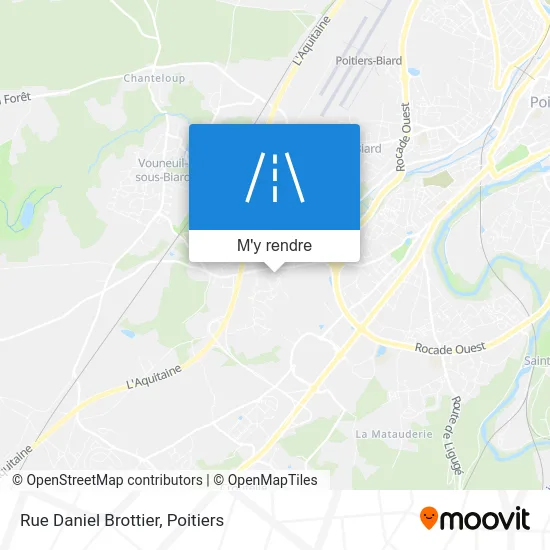 Rue Daniel Brottier plan