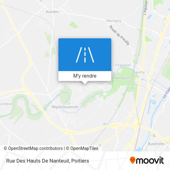 Rue Des Hauts De Nanteuil plan