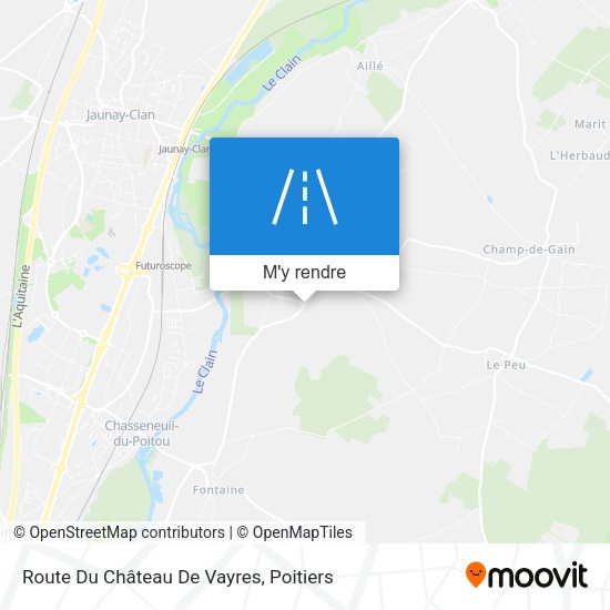 Route Du Château De Vayres plan